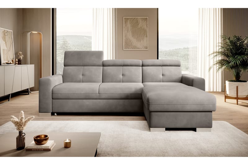 Trent Bäddsoffa m. Divan med Förvaring 3-sits - Grå - Möbler - Soffa - Bäddsoffa