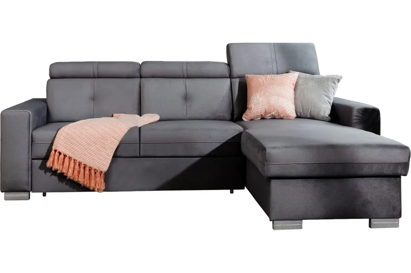 Trent Bäddsoffa m. Divan med Förvaring 3-sits - Grå - Möbler - Soffa - Bäddsoffa