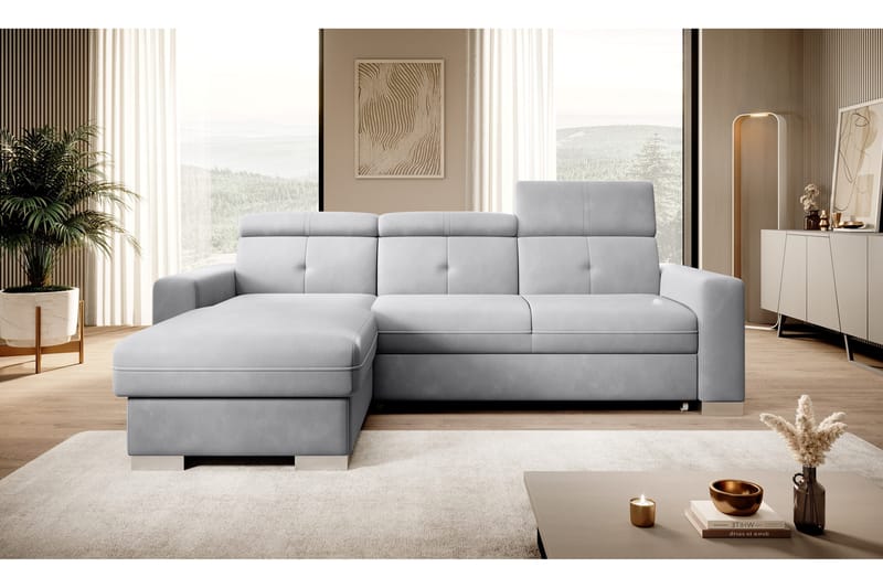 Trent Bäddsoffa m. Divan med Förvaring 3-sits - Grå - Möbler - Soffa - Bäddsoffa