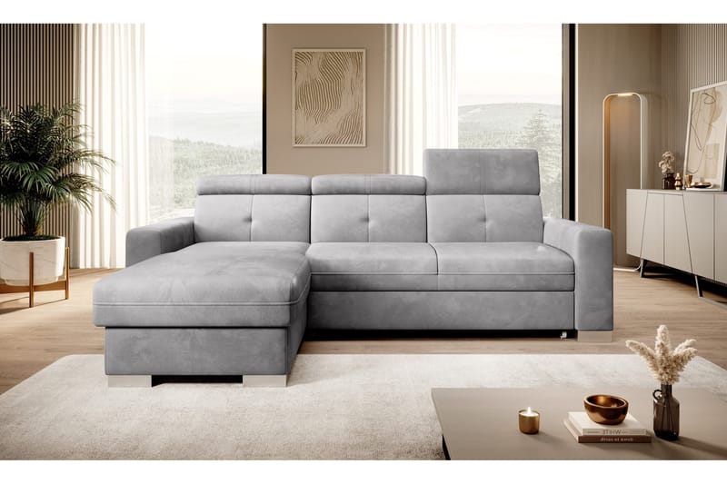 Trent Bäddsoffa m. Divan med Förvaring 3-sits - Grå - Möbler - Soffa - Bäddsoffa