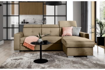 Trent Bäddsoffa m. Divan med Förvaring 3-sits - Ljusbrun - Möbler - Soffa - Bäddsoffa