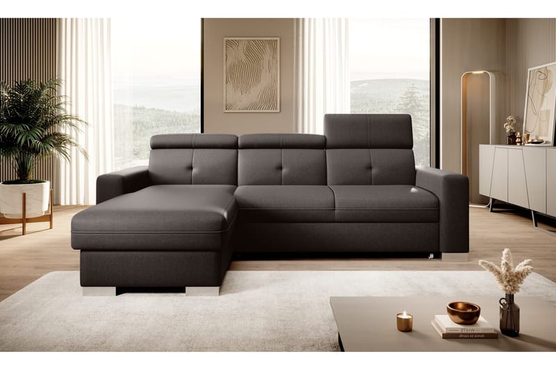 Trent Bäddsoffa m. Divan med Förvaring 3-sits - Mörkbrun - Möbler - Soffa - Bäddsoffa