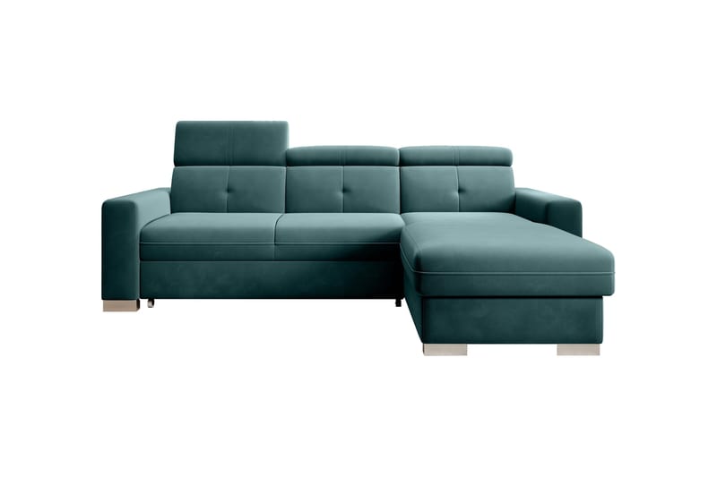 Trent Bäddsoffa m. Divan med Förvaring 3-sits, Mörkgrön