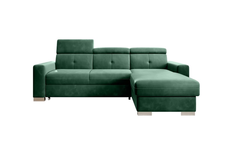 Trent Bäddsoffa m. Divan med Förvaring 3-sits - Mörkgrön - Bäddsoffa - Bäddsoffa divan