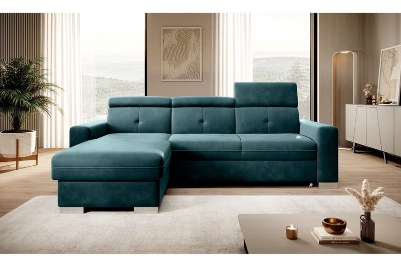 Trent Bäddsoffa m. Divan med Förvaring 3-sits - Mörkgrön - Möbler - Soffa - Bäddsoffa