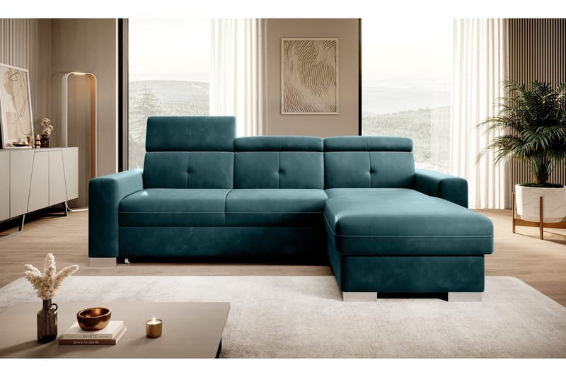 Trent Bäddsoffa m. Divan med Förvaring 3-sits - Mörkgrön - Möbler - Soffa - Bäddsoffa