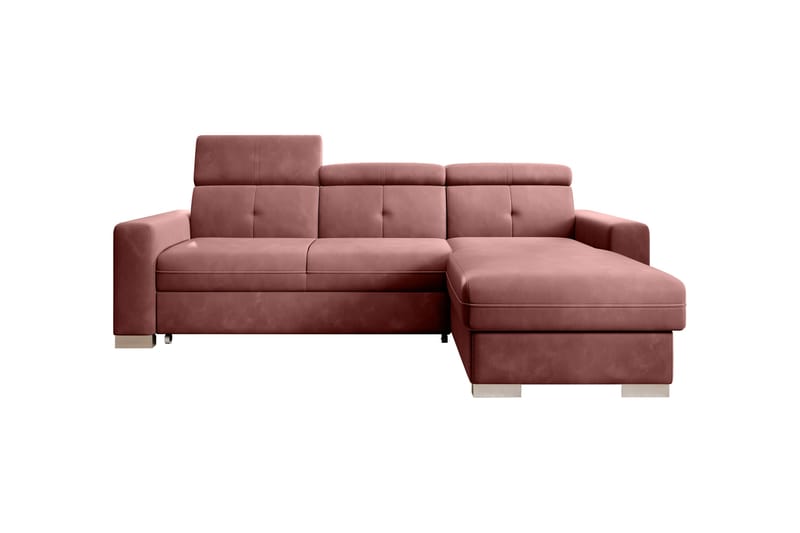 Trent Bäddsoffa m. Divan med Förvaring 3-sits - Rosa - Bäddsoffa - Bäddsoffa divan