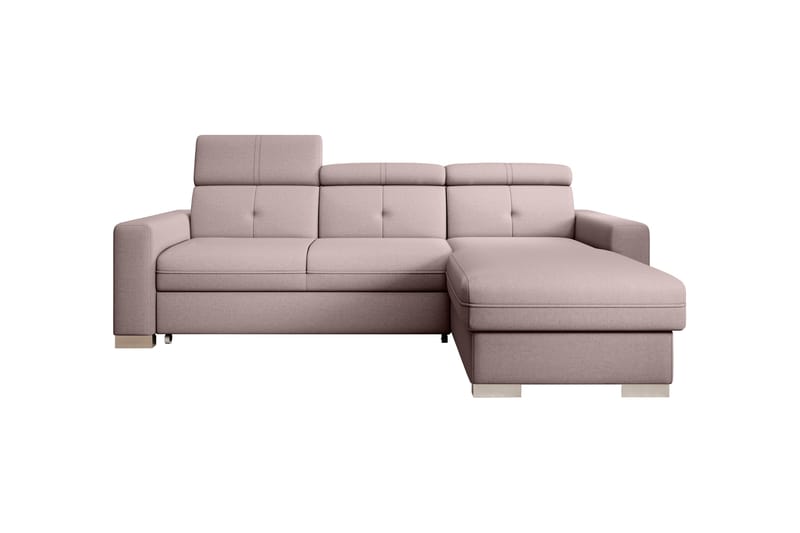 Trent Bäddsoffa m. Divan med Förvaring 3-sits - Rosa - Bäddsoffa - Bäddsoffa divan