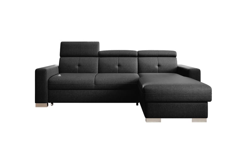 Trent Bäddsoffa m. Divan med Förvaring 3-sits - Svart - Bäddsoffa - Bäddsoffa divan