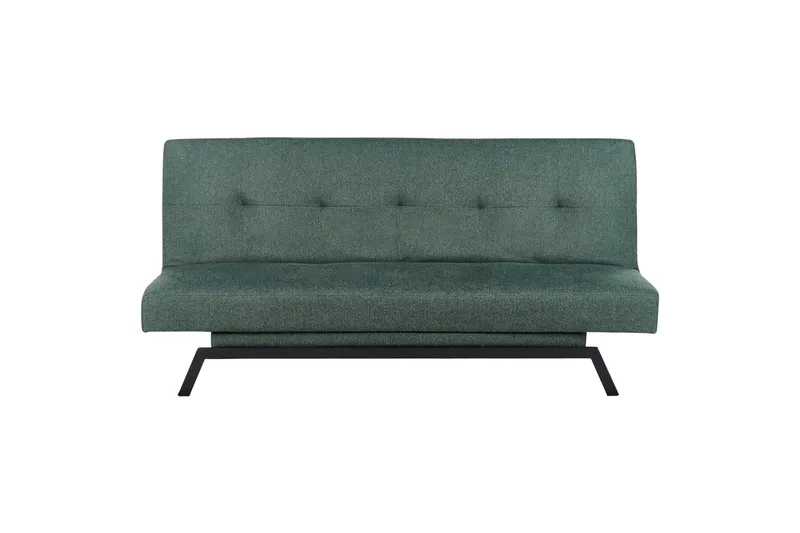 Tripta Bäddsoffa 3-sits, Svart/Grön