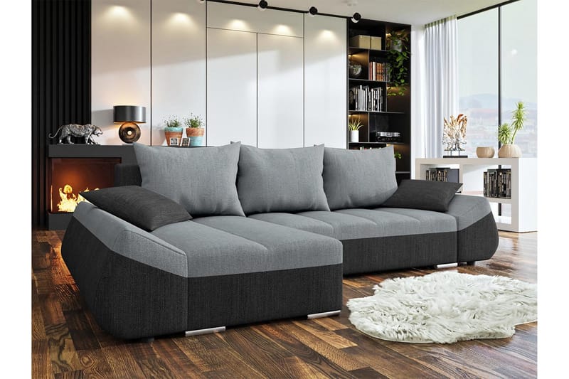 Trolleboda 8-sits Bäddsoffa Vänster - Grå - Möbler - Soffa - Bäddsoffa
