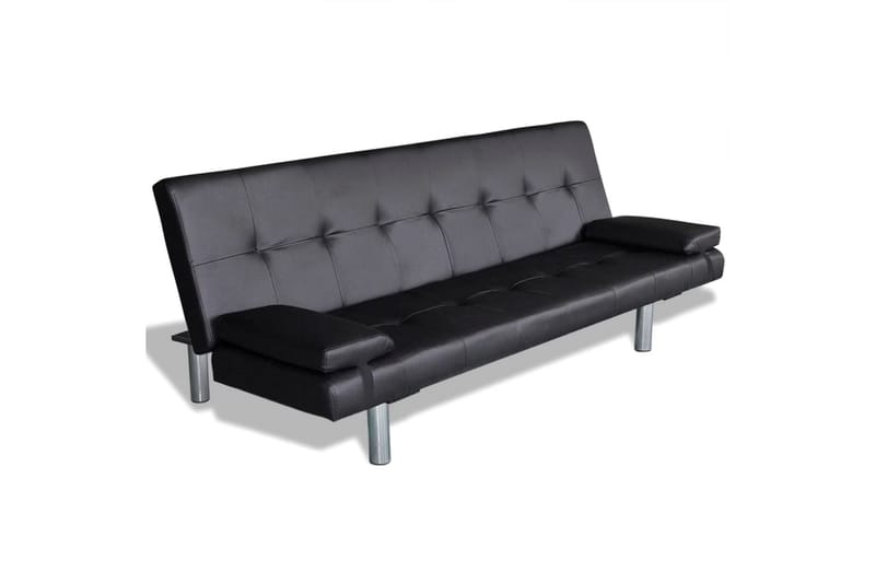 Tulsa Bäddsoffa Konstläder - Svart - Möbler - Soffa - Bäddsoffa