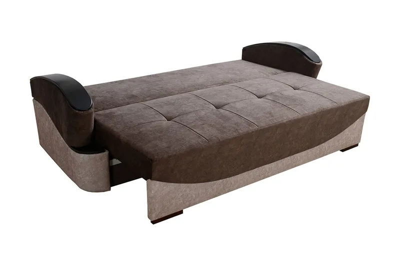 Turbo Bäddsoffa 200x96x90 cm - Brun/Grå - Möbler - Soffa - Bäddsoffa