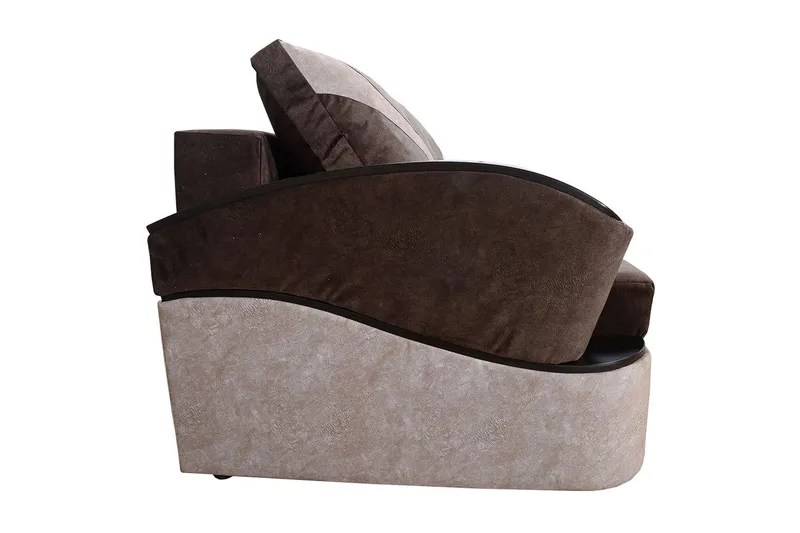 Turbo Bäddsoffa 200x96x90 cm - Brun/Grå - Möbler - Soffa - Bäddsoffa