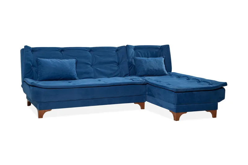 Turso Bäddsoffa med Divan Höger - Blå - Möbler - Soffa - Bäddsoffa