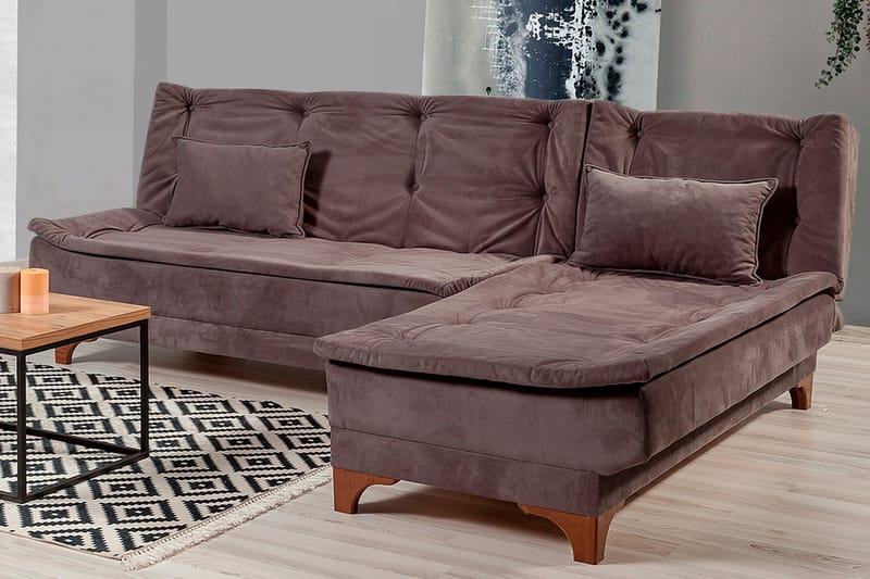 Turso Bäddsoffa med Divan Höger - Grå - Möbler - Soffa - Bäddsoffa