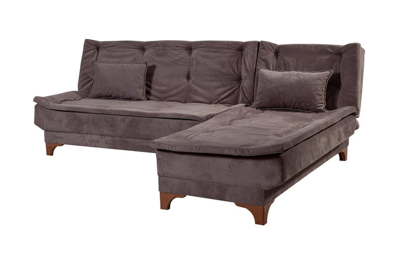 Turso Bäddsoffa med Divan Höger - Grå - Möbler - Soffa - Bäddsoffa