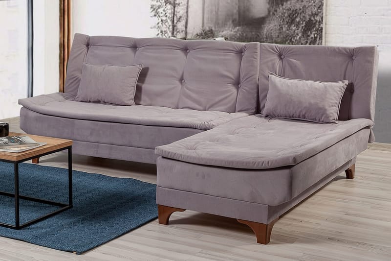 Turso Bäddsoffa med Divan Höger - Grå - Möbler - Soffa - Bäddsoffa