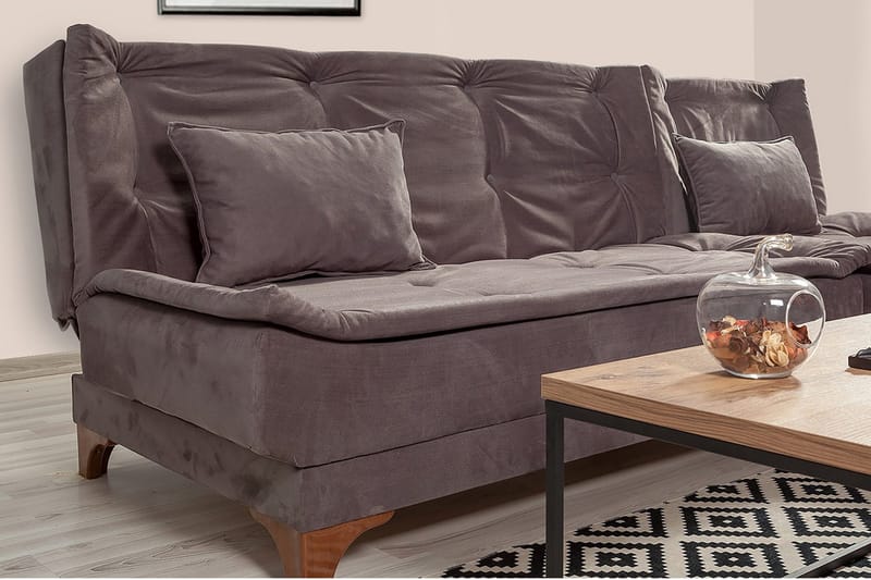 Turso Bäddsoffa med Divan Höger - Grå - Möbler - Soffa - Bäddsoffa