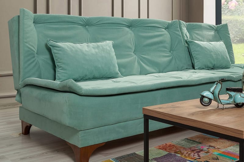 Turso Bäddsoffa med Divan Höger - Grön - Möbler - Soffa - Bäddsoffa