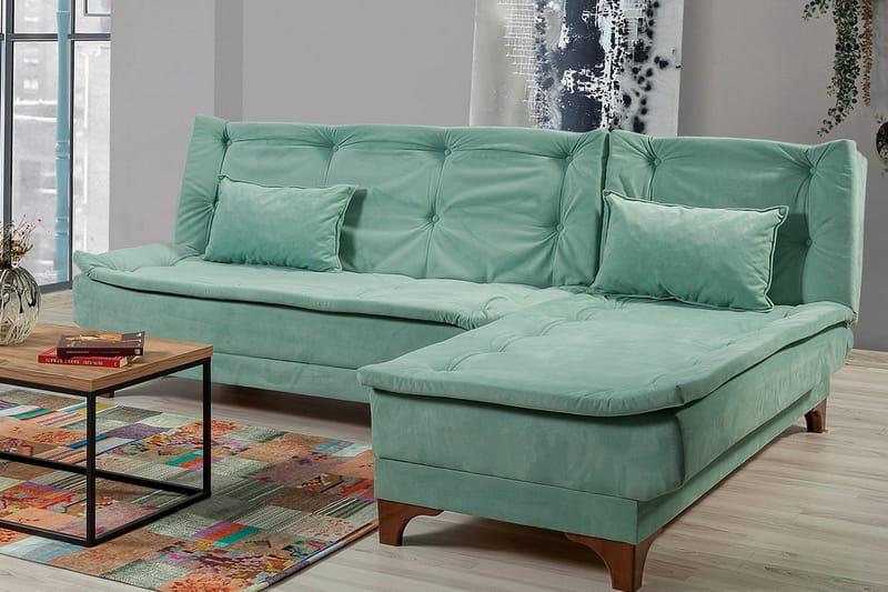 Turso Bäddsoffa med Divan Höger - Grön - Möbler - Soffa - Bäddsoffa