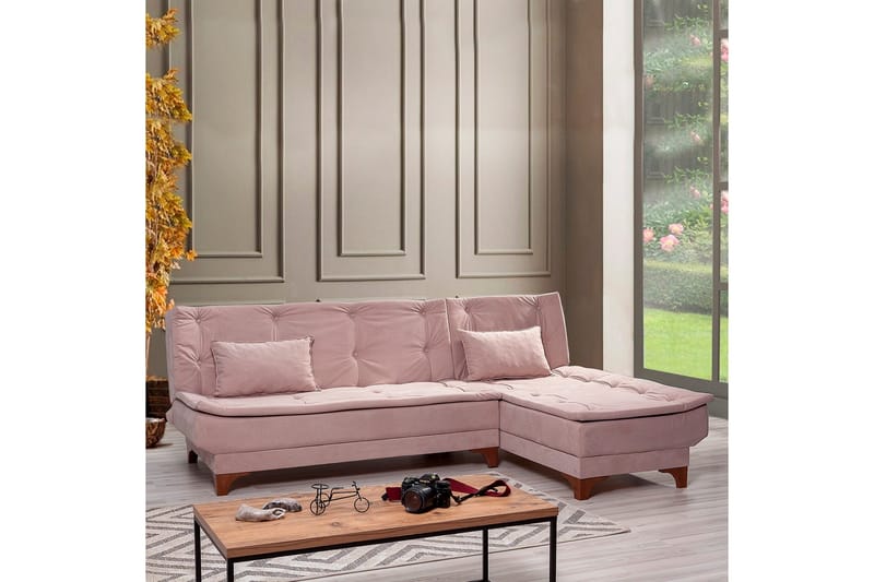 Turso Bäddsoffa med Divan Höger - Ljusbrun - Möbler - Soffa - Bäddsoffa