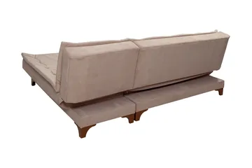 Turso Bäddsoffa med Divan Höger - Ljusbrun - Möbler - Soffa - Bäddsoffa