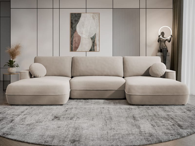 Uppland Bäddsoffa Dubbeldivan 5-sits - Beige - Möbler - Soffa - Bäddsoffa