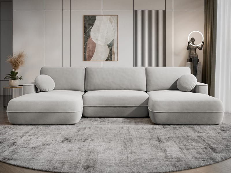 Uppland Bäddsoffa Dubbeldivan 5-sits - Grå - Möbler - Soffa - Bäddsoffa