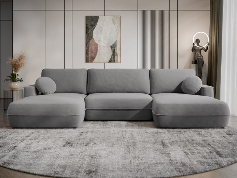 Uppland Bäddsoffa Dubbeldivan 5-sits - Grå - Möbler - Soffa - Bäddsoffa