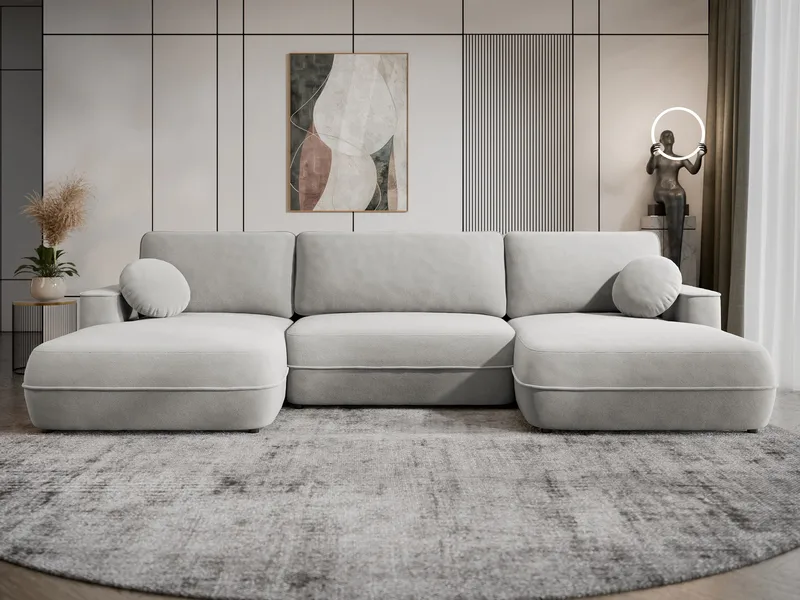 Uppland Bäddsoffa Dubbeldivan 5-sits - Grå - Möbler - Soffa - Bäddsoffa