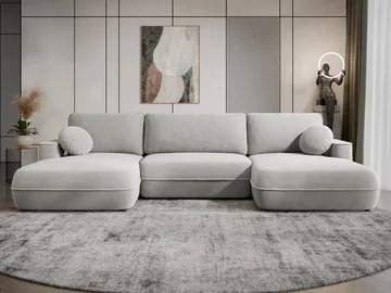 Uppland Bäddsoffa Dubbeldivan 5-sits - Ljusgrå - Möbler - Soffa - Bäddsoffa