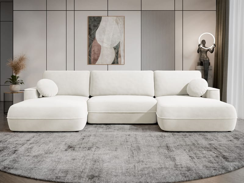 Uppland Bäddsoffa Dubbeldivan 5-sits - Vit - Möbler - Soffa - Bäddsoffa