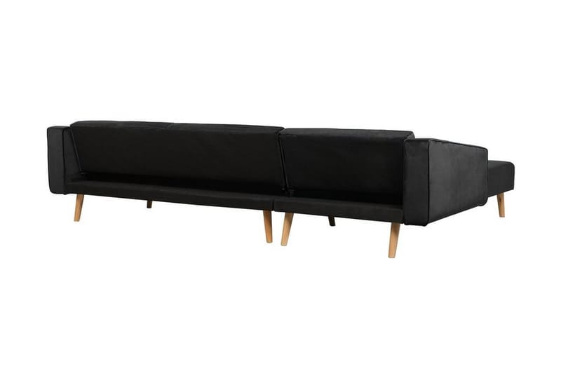 Vadso Vänster Längsbäddad Bäddsoffa 100x270 cm i Sammet - Antracit - Möbler - Soffa - Bäddsoffa