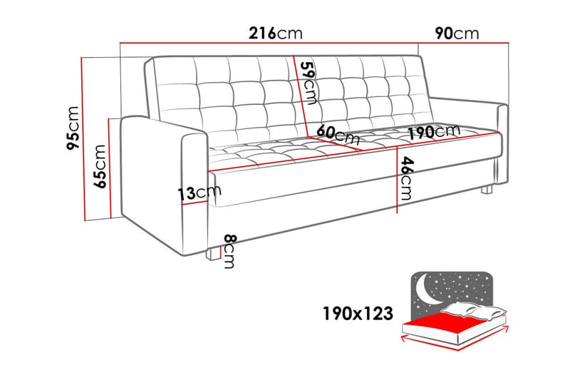 Veasna Bäddsoffa - Grön - Möbler - Soffa - Bäddsoffa