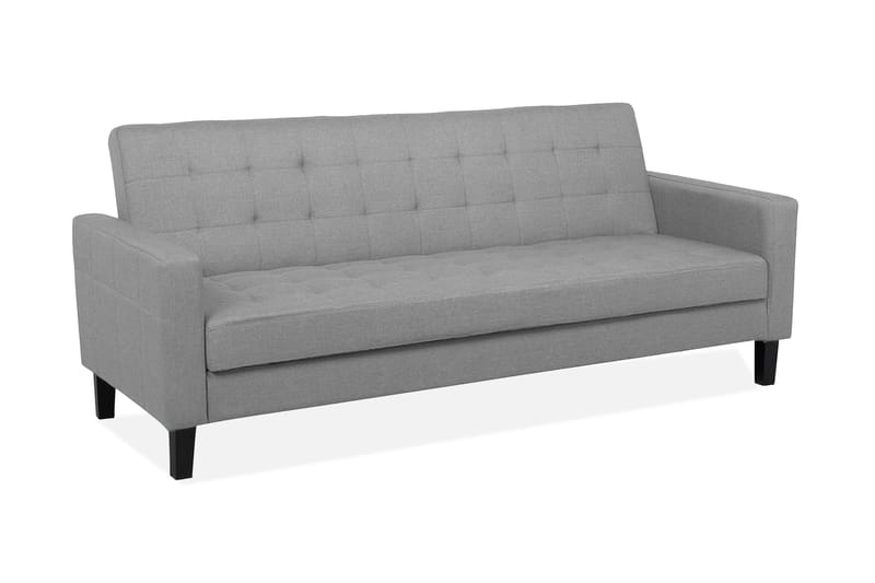 Vehkoo 3-sits Bäddbar Fällbar Rektangulär Bäddsoffa i Tyg, Grå