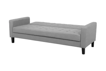 Vehkoo 3-sits Bäddbar Fällbar Rektangulär Bäddsoffa i Tyg - Grå - Möbler - Soffa - Bäddsoffa