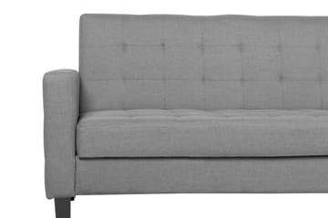 Vehkoo 3-sits Bäddbar Fällbar Rektangulär Bäddsoffa i Tyg - Grå - Möbler - Soffa - Bäddsoffa