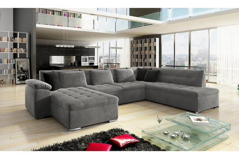 Vekerum 6-sits Bäddsoffa - Grå - Möbler - Soffa - Bäddsoffa