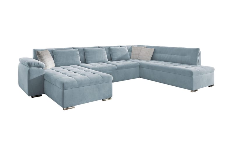 Vekerum 8-sits Bäddsoffa Vänster, Blå