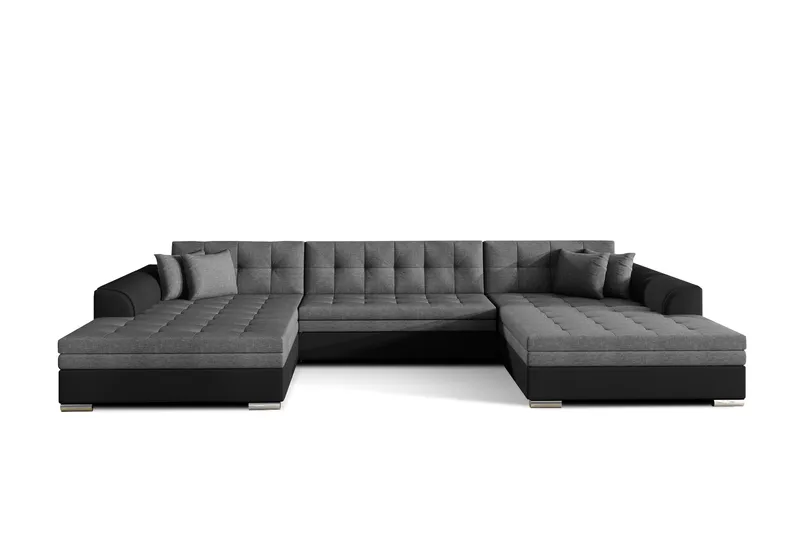 Ventolia Hörnbäddsoffa Universal - Grå/Svart - Möbler - Soffa - Bäddsoffa