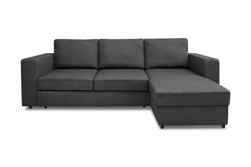 Verona Bäddsoffa 3-sits med Divan Vändbar - Mörkgrå - Bäddsoffa - Bäddsoffa divan