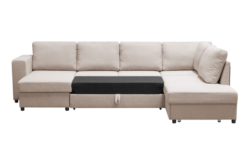 Verona U-Bäddsoffa Höger - Beige - Bäddsoffa - Bäddsoffa divan