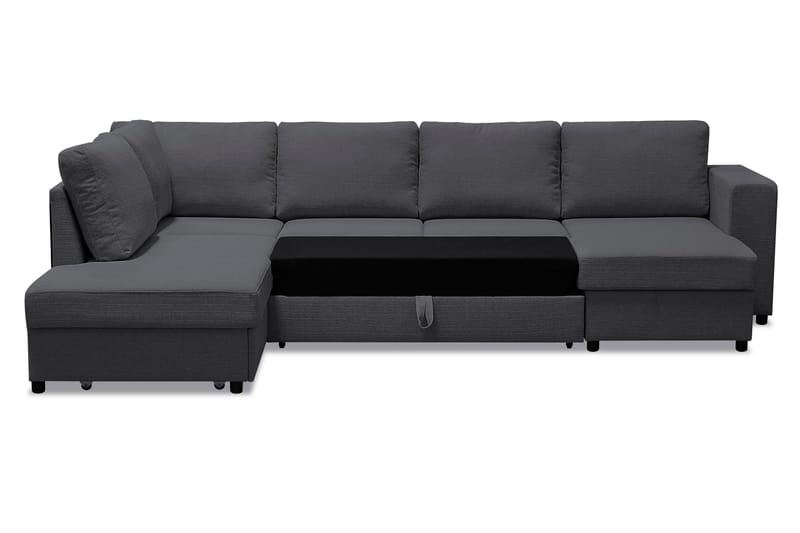 Verona U-bäddsoffa med Divan Höger - Mörkgrå - Möbler - Soffa - Bäddsoffa