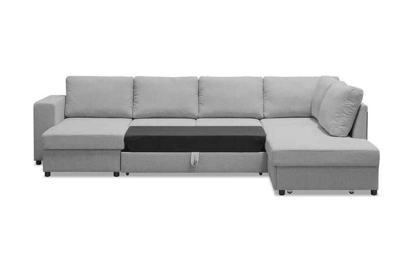 Verona U-bäddsoffa med Divan Vänster - Ljusgrå - Möbler - Soffa - Bäddsoffa
