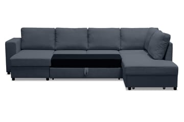 Verona U-bäddsoffa med Divan Vänster - Mörkgrå - Möbler - Soffa - Bäddsoffa