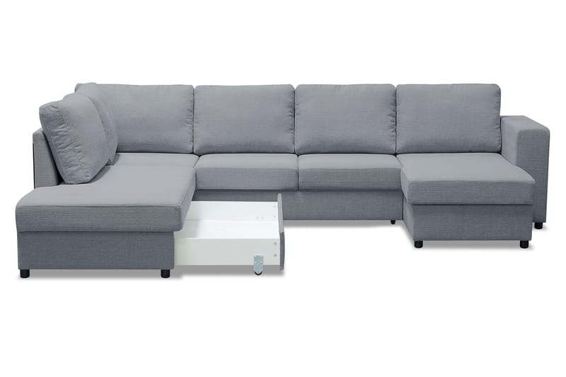Verona U-Bäddsoffa Vänster - Ljusgrå - Möbler - Soffa - Bäddsoffa