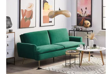 Vettre 3-sits Bäddsoffa - Sammet/Mörkgrön - Möbler - Soffa - Bäddsoffa
