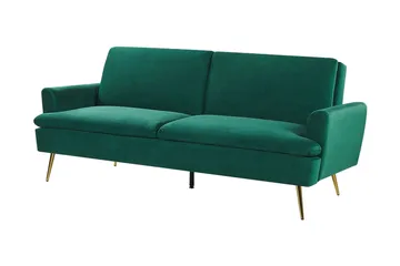 Vettre 3-sits Bäddsoffa - Sammet/Mörkgrön - Möbler - Soffa - Bäddsoffa
