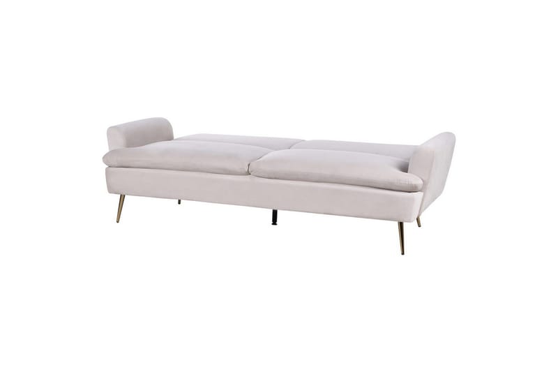 Vettre 3-sits Rektangulär Längsbäddad Bäddsoffa 110x180 cm i Sammet - Beige - Möbler - Soffa - Bäddsoffa